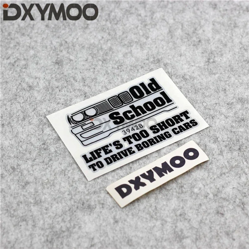 

Car Styling Vinyl Tape Fashion Doodle Street Culture OLD School Life Short Drive Boring Cars Bumper