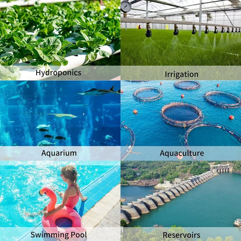 Monitor Wifi PH Meteran PH Hidroponik 5 Dalam 1 Penguji Nutrisi Hidroponik dengan Pencatatan Data Colokan AS