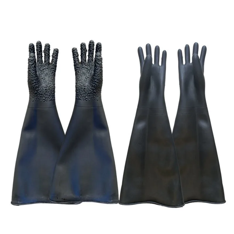 Grain Rubber Sandblasting Protective Gloves Non‑Slip For Small Pneumatic Sandblaster Separate Left Right Hand Replacement Part