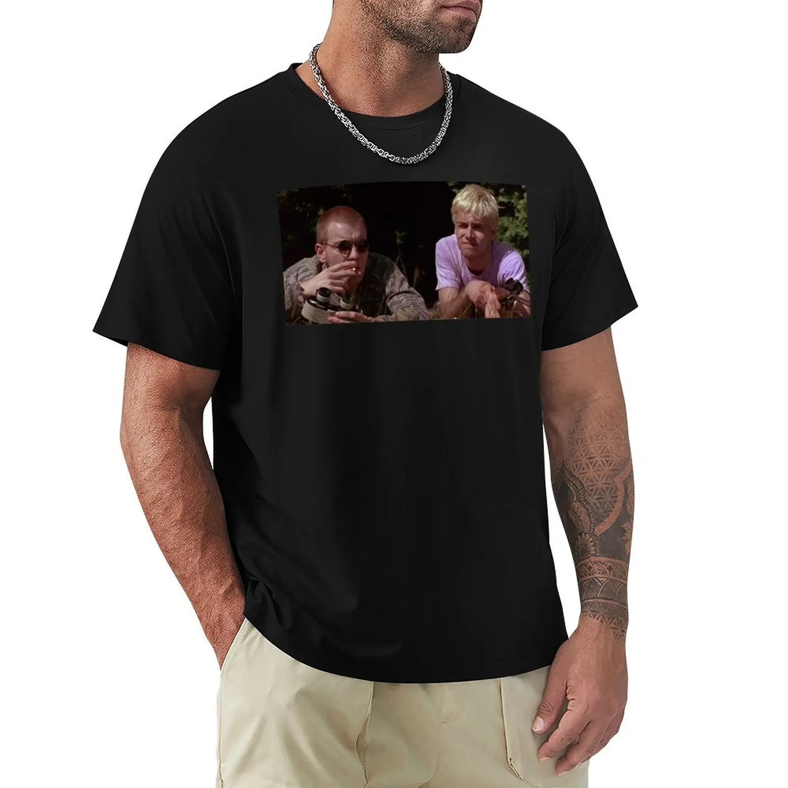 Trainspotting Classic T-Shirt Basic All Season Solid T-Shirt