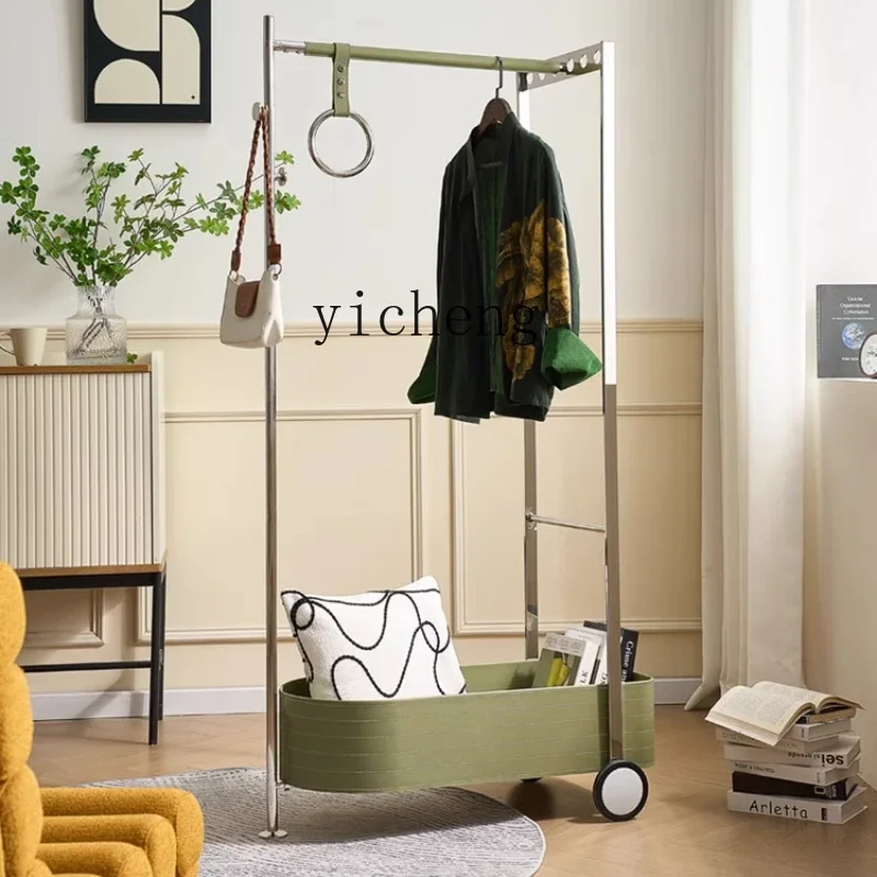 

floor-to-ceiling bedroom drying hanger removable light luxury high-end corner coat rack