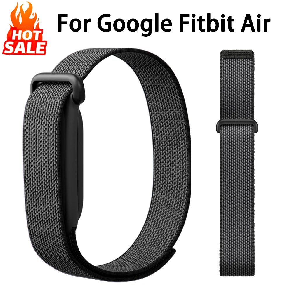 Nylon-Schlaufenarmband für Google Fitbit Air Watch, geflochtenes, atmungsaktives Sport-Armband, Correa Fitbit Air Band Zubehör