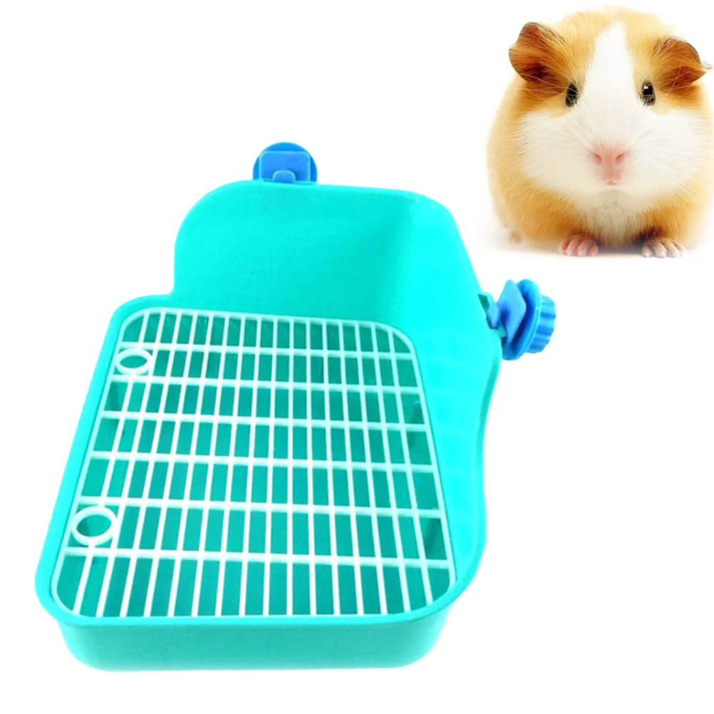 

Pet Toilet For Small Animals Green Corner Litter Box Durable Rabbit Chinchilla Guinea Pig Ferret Potty Trainer