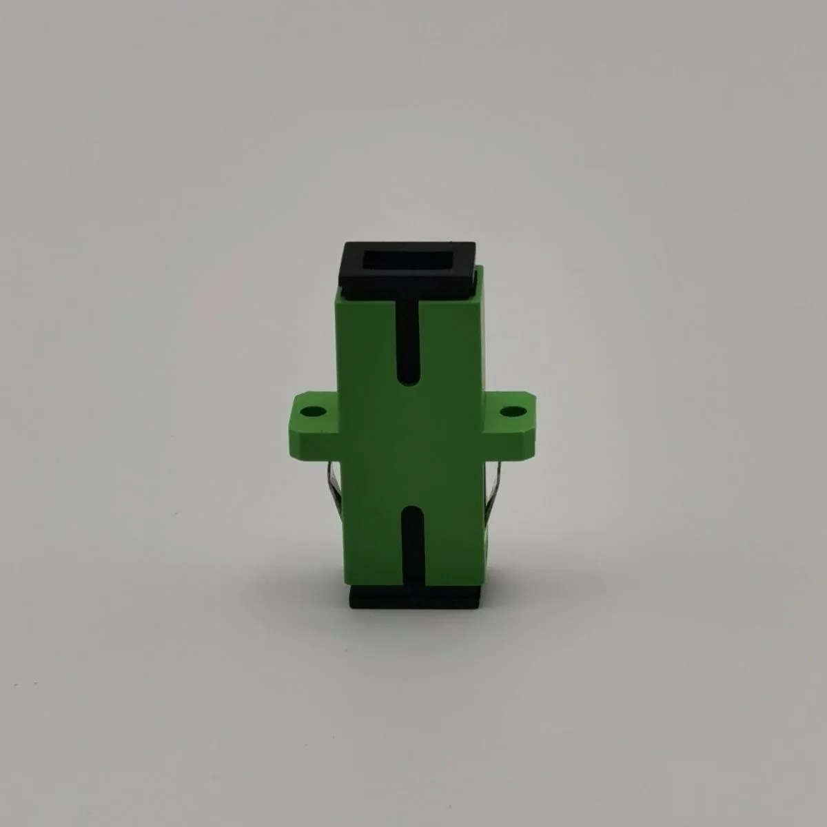 Adaptador de fibra óptica SC/APC 100 Uds SM Simplex SC APC verde SX conector acoplador de fibra óptica de plástico monomodo SC-SC FTTHELINK