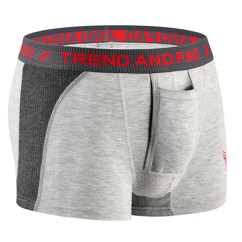 Men's Panties Bullet Separation Pouch Boxers Panties Youth Modal Functional Physiological Underpants Summer Breathable Knickers