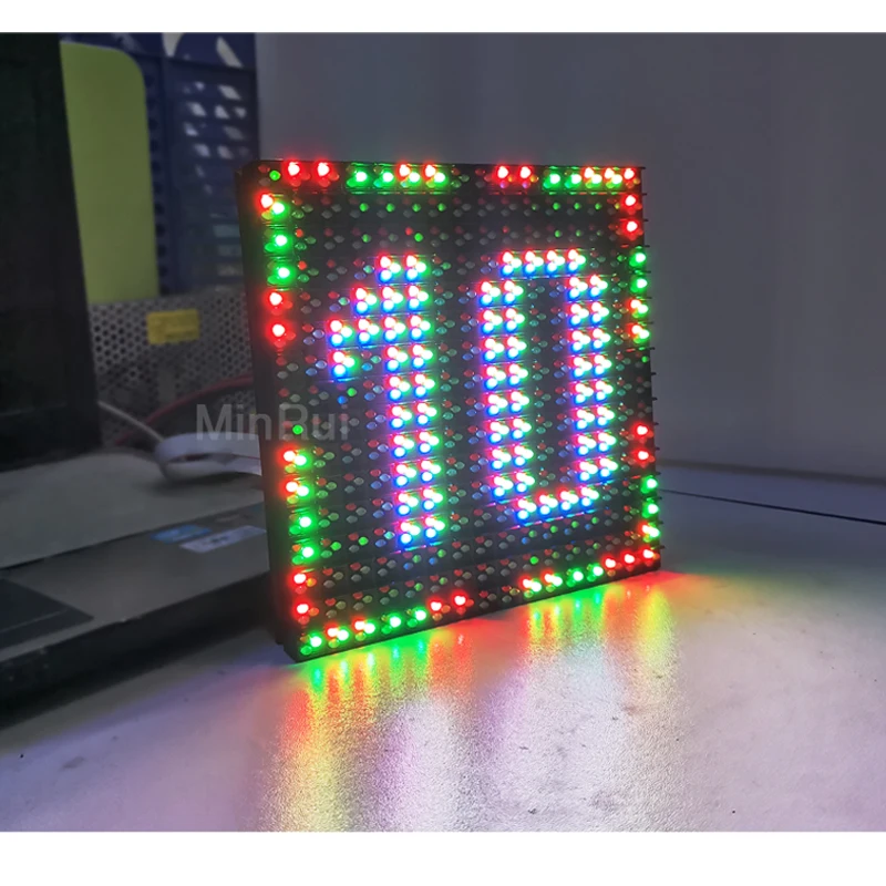 100pcs/lot High Brightness Outdoor Full Color RGB Advertising DIP  P10 LED Display Module / Panel 160 x160mm 1/4 Scan LED Sign