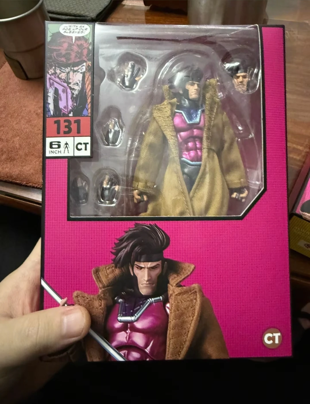 متوفر في المخزون Ct Toys Gambit Mafex 131 X-Men عمل الشكل SHF أنيمي الشكل تمثال تمثال حقيقي نموذج هدايا مخصصة اللعب