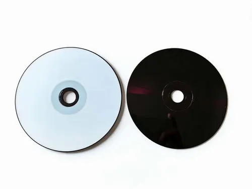 Imagen 2 del producto Disco en blanco para CD de música negra, discos CD-R vacíos grabables, 700MB, 80MIN, 52X, disco CDR imprimible, 10 Uds.