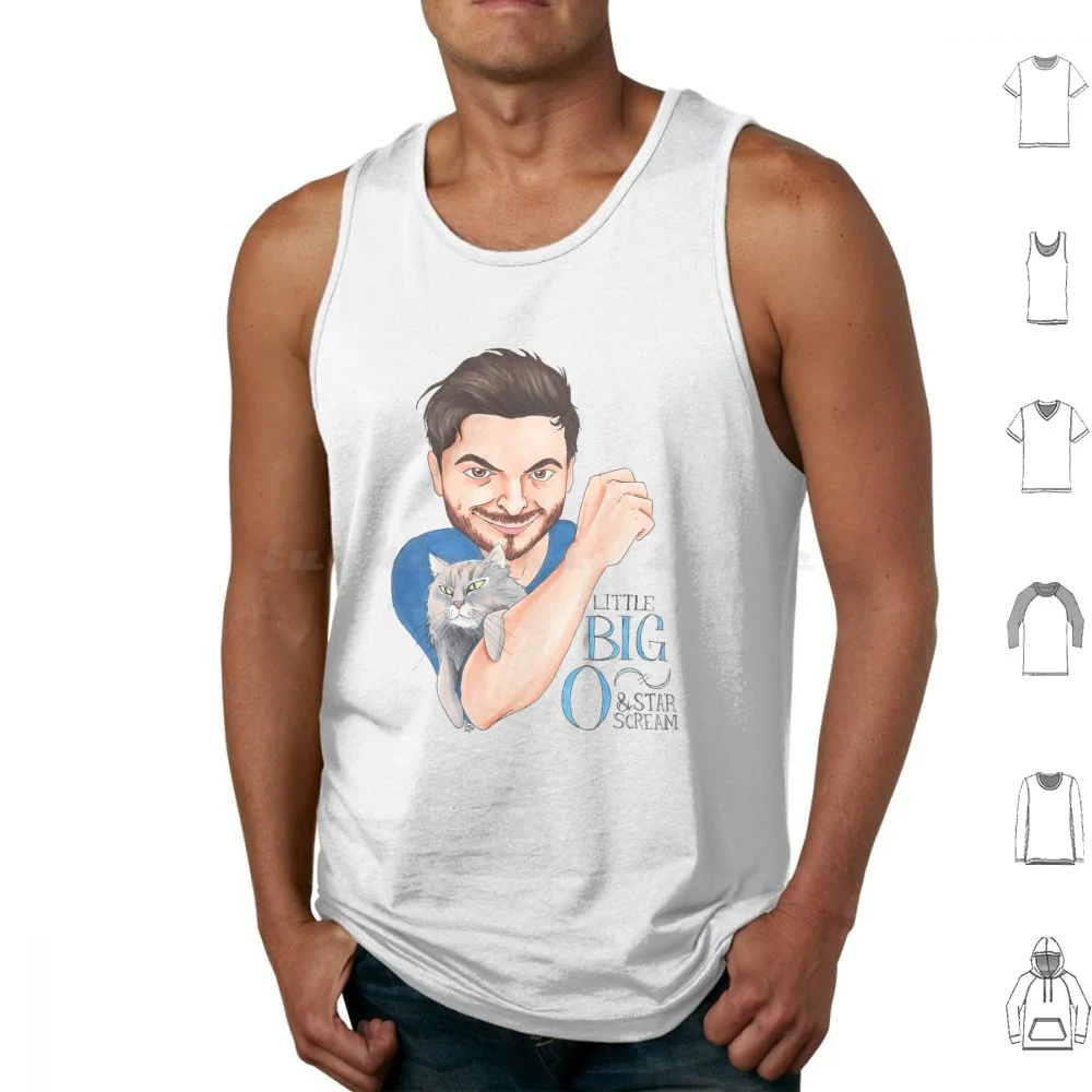 Little Big O & Starscream Camisetas sin mangas de algodón estampado Olan Rogers Starscream Star Scream Olan Rogers Tienda de globos Little Big O