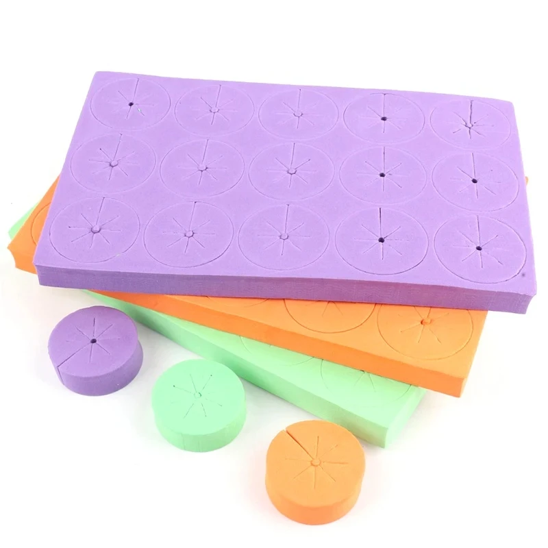 20 stücke 48/70mm Garten Soilless Anbau Kindergarten Schwamm Hydrokultur Syetem Klon Halsbänder Körbe Medien EVA Schaum pflanzung Schwamm – Detail 3
