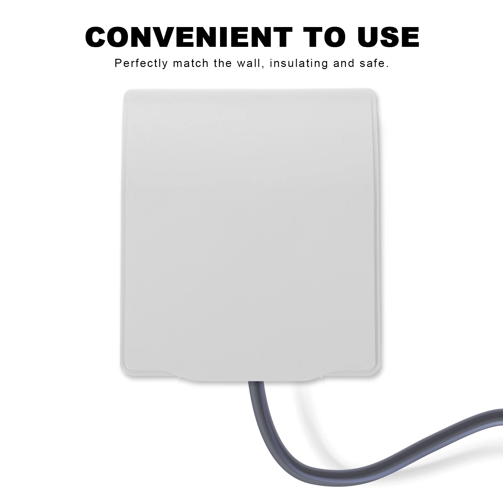 

2pcs White 86 Wall Socket Plug Waterproof Box Cover Pvc Flame Retardant Durable Outlet Covers Electric Socket Wall Plate Light