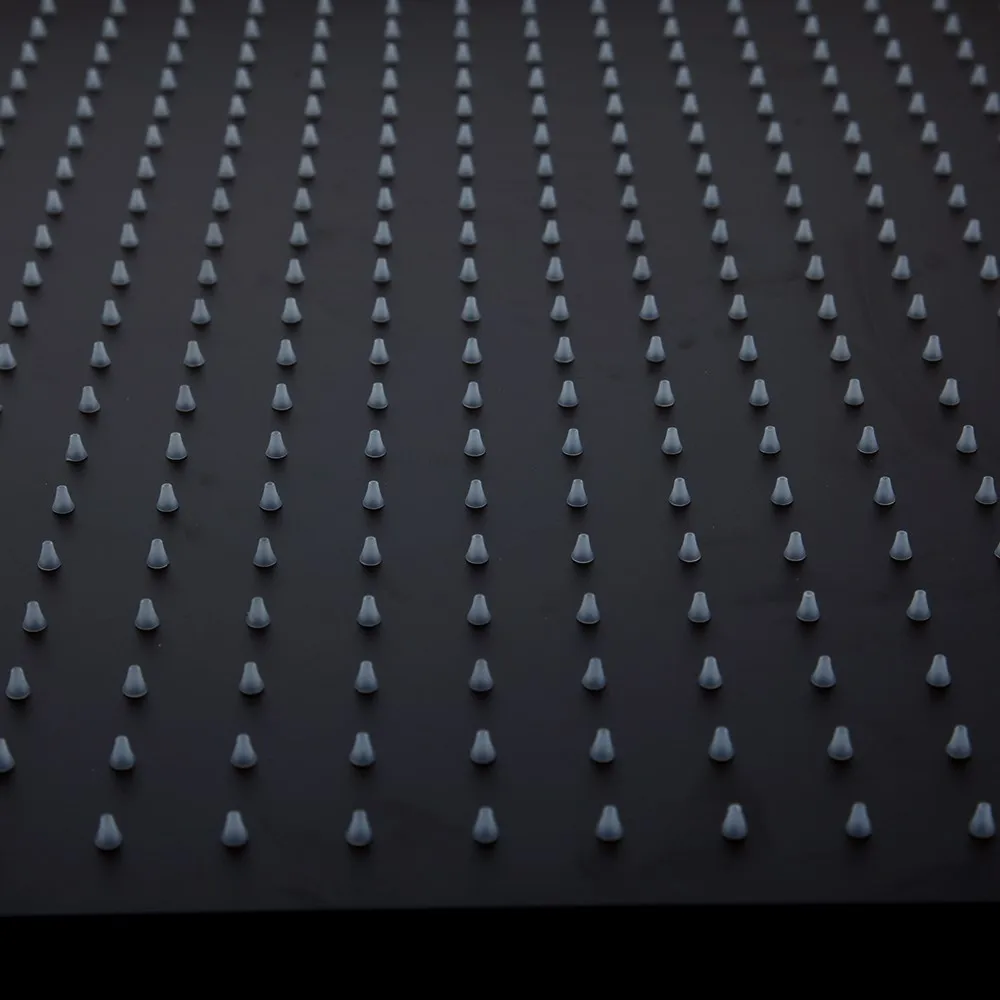 YANKSMART الحمام الأسود دش رئيس النحاس السقف شنت دش رئيس فاخر مربع أسود الحمام رئيس صنبور فقط دش رئيس