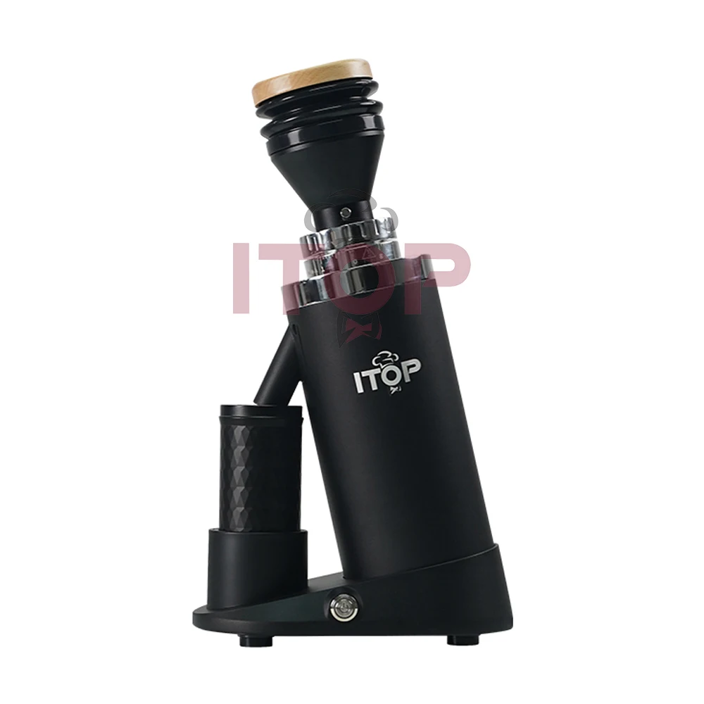 ITOP40 Plus-Moulin à café plat en titane, 64mm, mise à niveau, réglage continu du défilement fin, expresso, rectifieuse en poudre