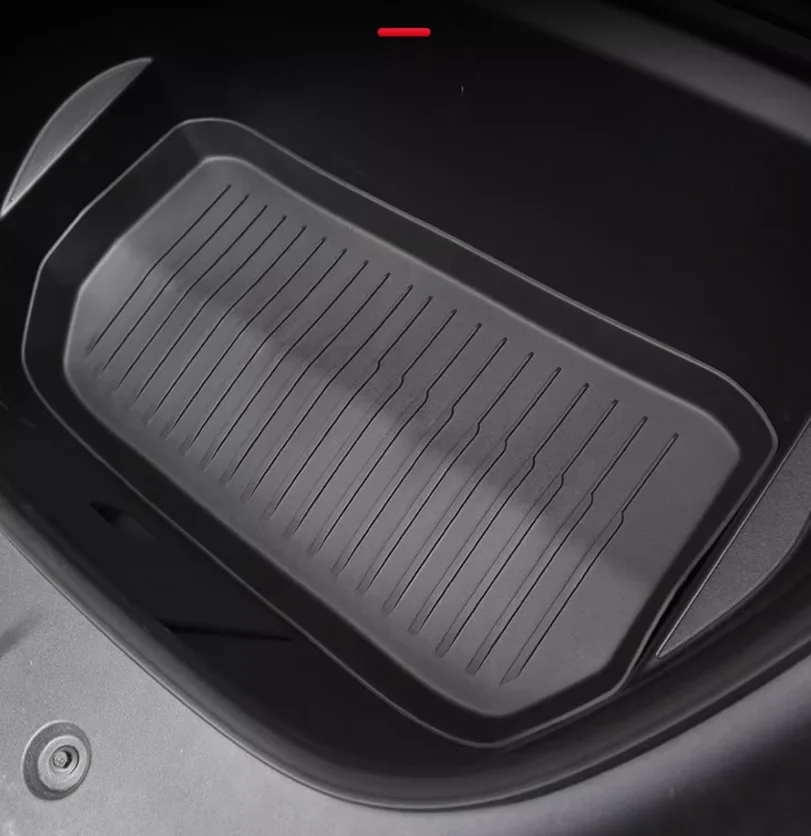 Revestimiento de carga frontal de TPE para todo tipo de clima para Tesla Model Y, alfombrilla inferior para maletero, bandeja de almacenamiento, nuevo estilo oficial