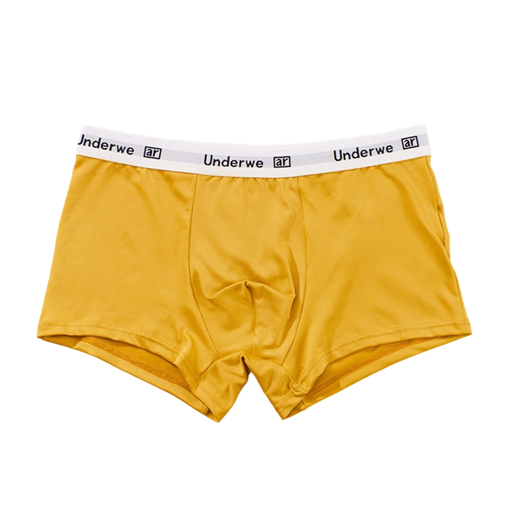 

Men Solid Soft MidRise Boxer Shorts Soft Panties UConvex Pouch Simple Underwear Trunk Lingerie Ultra Hot Calcinha Men's Clothing