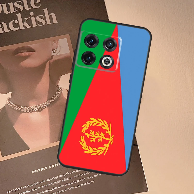 إريتريا العلم الحال بالنسبة OnePlus 9 10 Pro 10T 8T 15 13 12 11 13T 13R 12R Nord CE 5 2 3 4 Lite N20 N30 غطاء #3