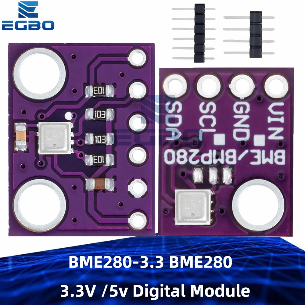 BME280-3.3 BME280 3,3 V/5 V módulo Digital Sensor de presión barométrica de temperatura para Arduino