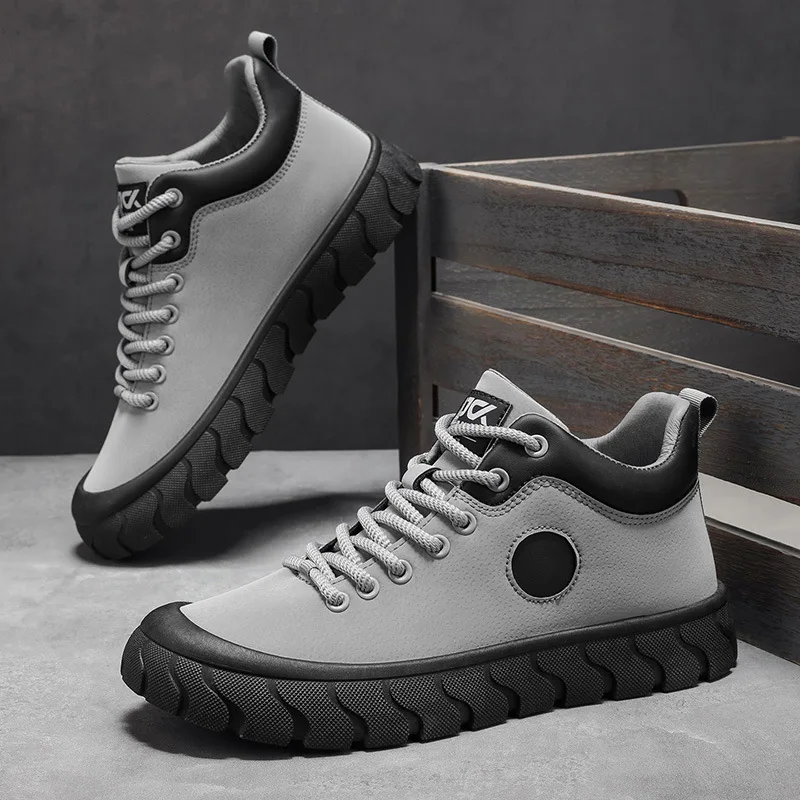 

Мужские повседневные спортивные кроссовки: комфортные, мягкие, нескользящие, износостойкие, высокие, модные, для активного отдыха, весна 2026