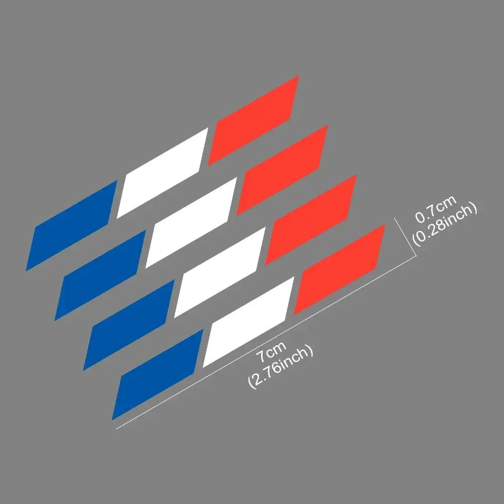 Car decal French flag pattern rearview mirror decorative sticker, suitable for decorative general-purpose car stickers