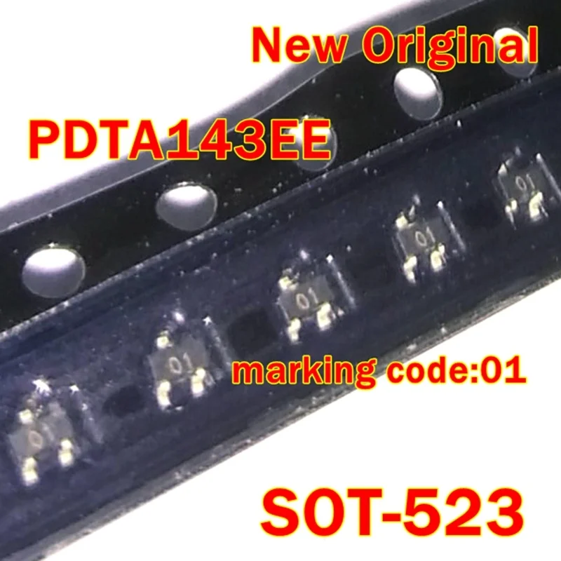 10Pcs to 500Pcs Pdta143Ee Sot-523 New Original Marking Code:01 Pnp Resistor-Equipped Transistor