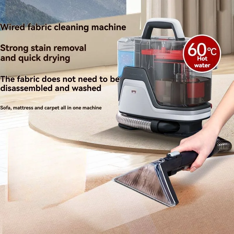Machine de nettoyage de tissus 220V, haute aspiration, éliminateur d'allergènes, nettoyeur multifonctionnel pour canapés et tapis, nettoyeur pour animaux de compagnie