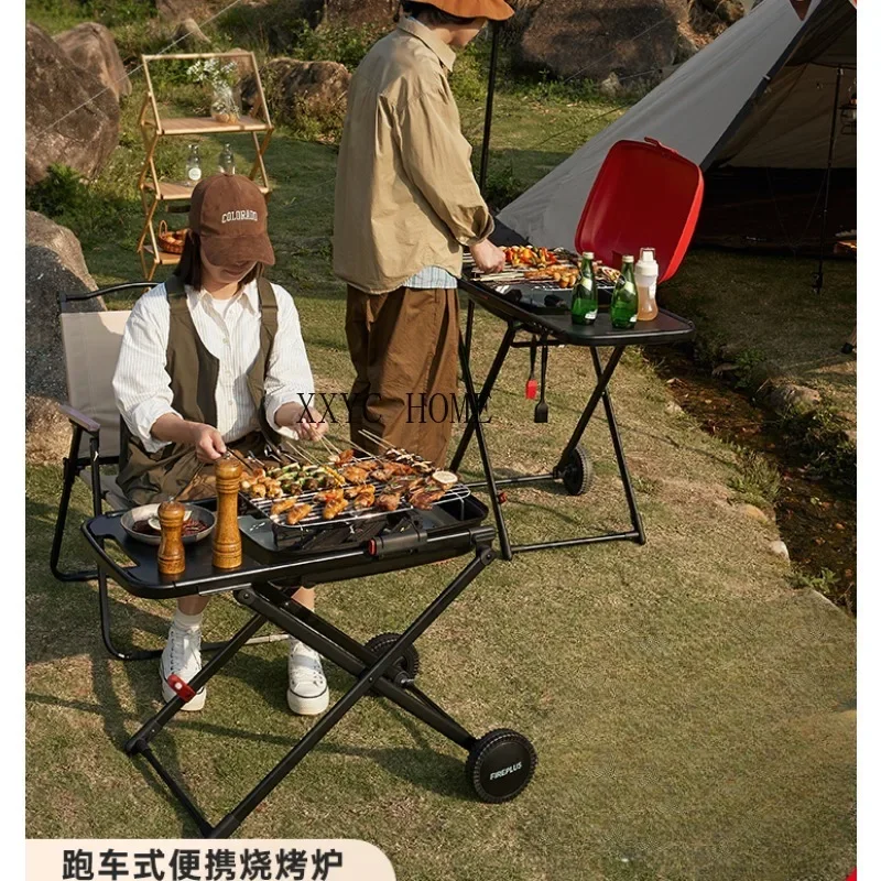 

Portable Barbecue Grill Outdoor Folding Barbecue Grill Home Courtyard Oven
