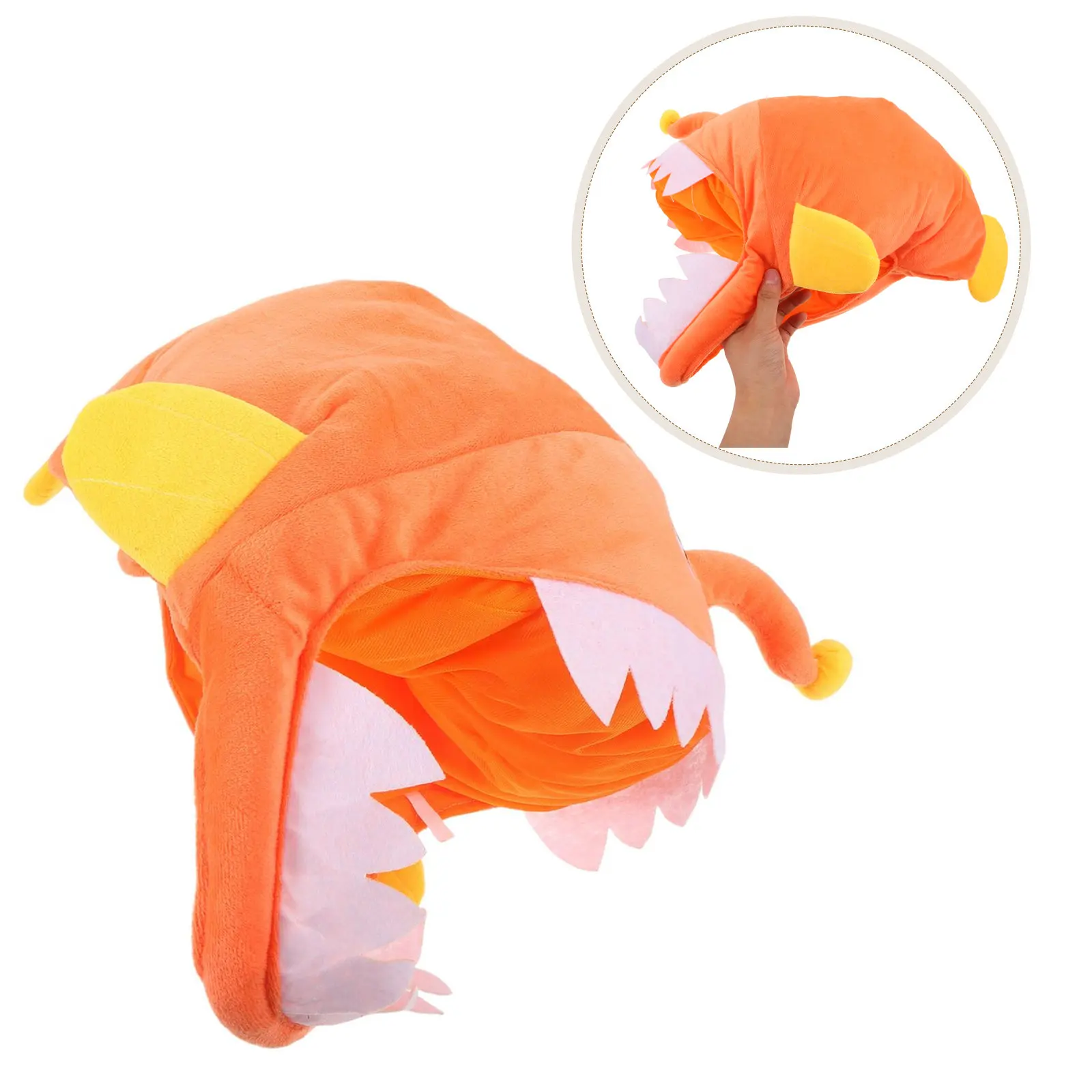 Lantern Fish Hat Cartoon Party Headgear for Photos Cosplay Fun Fish Headwear Accessory Headgear Cartoon Animal Hats
