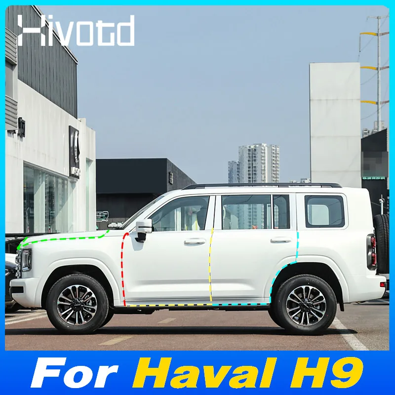 Rubber Car Full Cover Waterproof Sealing Strips For Haval H9 MK2 Sound Insulation Anti-Scratch Protection Auto Accessories 2025