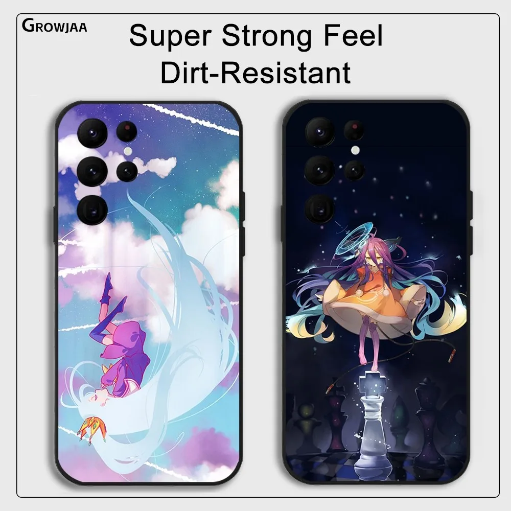 Anime No G-Game No L-Life Phone Case for Samsung Galaxy S24 Ultra S22 S23 Ultra S21 S20 5G Protective Silicone TPU Funda