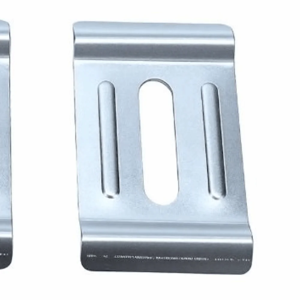 50pcs Durable Double Slotted L Hold Down Clamps Zinc Plated Sturdy Support Clamps Cable Tray Clamps Wire Mesh Application