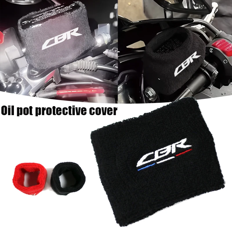 

Motorcycle Racing Front Fluid Oil Brake Reservoir Cover Sock Fit For CBR 1000RR 600RR 600 F4S F4i 250R 900RR 929 954 CBR650R