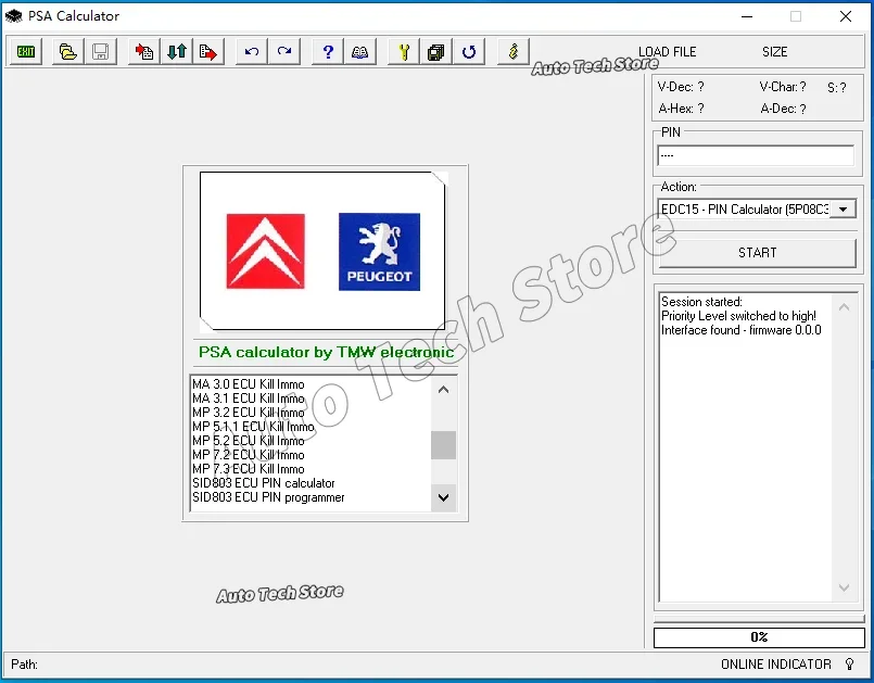 لآلة حاسبة PSA V16.04.07 برنامج لآلة حاسبة PSA PIN محرك PSA ECU ENCODE 3 في 1 برنامج لسيتروين لبيجو #5