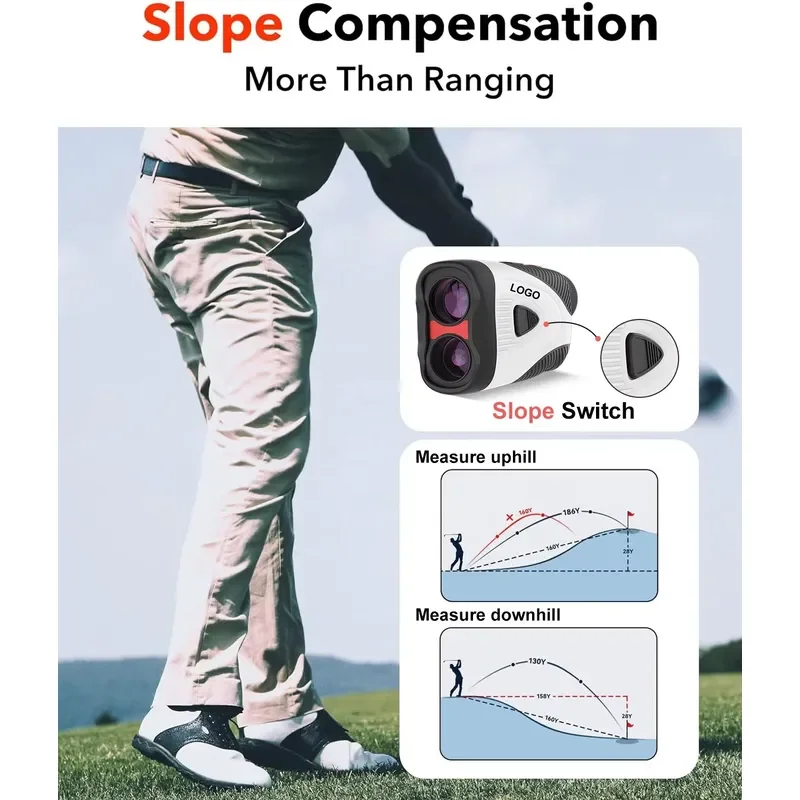 BOLRZO ex-factory price handheld 600 meters golf long-distance laser rangefinder 6 times sports speed hunting golf laser