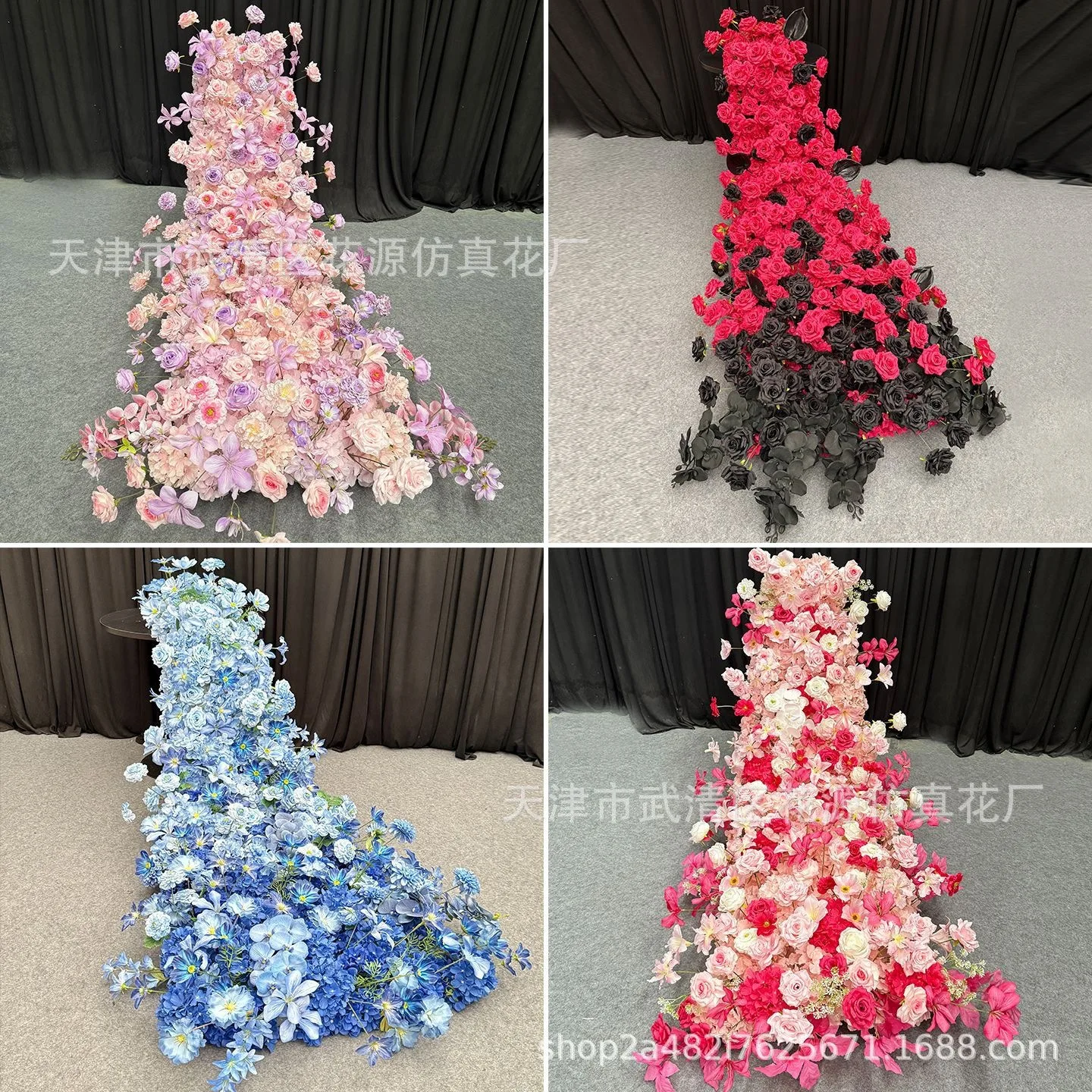 High quality Internet celebrity waterfall flower simulation table flower bedside flower hotel holiday party birthday wedding