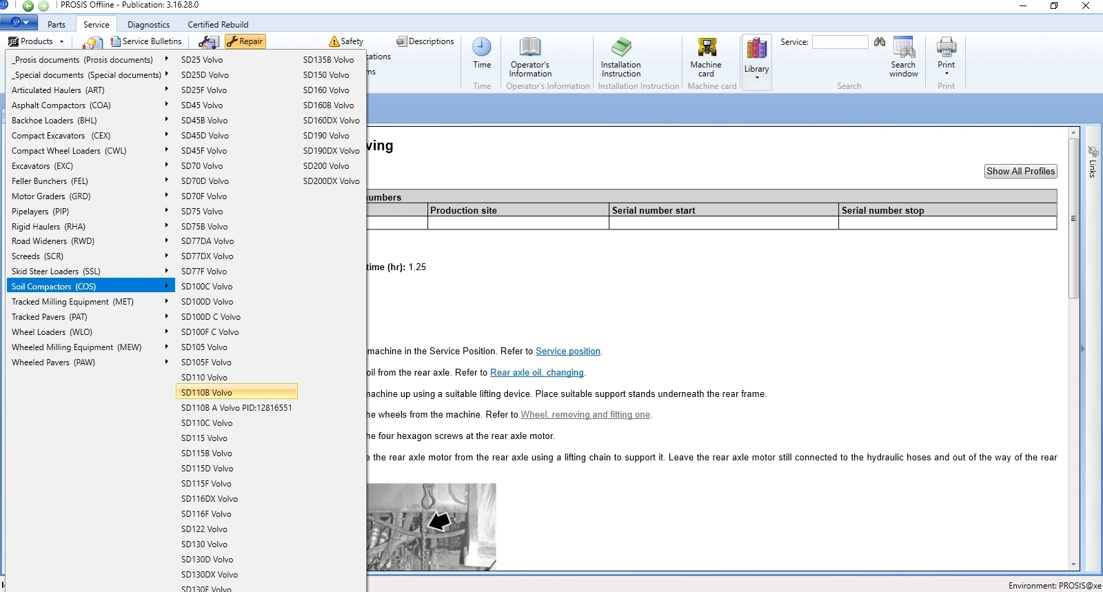 EPC-SOFTWARE PROSIS Construction Equipment Offline Parts Catalog & Service Information  [2026Q2]