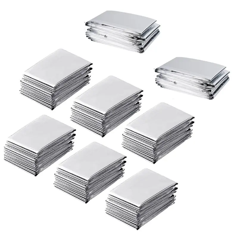 

MOPHE-Perfect For Camping Outdoor Survival, 8 Pack Large High Reflective Mylar Film, High Reflectivity, Keep Warm For Plant Grow