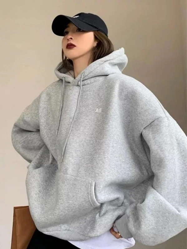 

Мужская толстовка больших размеров из чистого хлопка, 300 г/м², американский повседневный стиль, осенне-зимняя, с флисовой подкладкой, утепленная, топ-худи