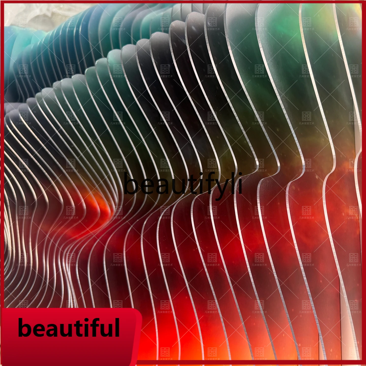 

F132 Acrylic Decorative Painting Irregular Hanging Painting Unique Wall Art Installation High-End Three-Dimensional Wall Decor