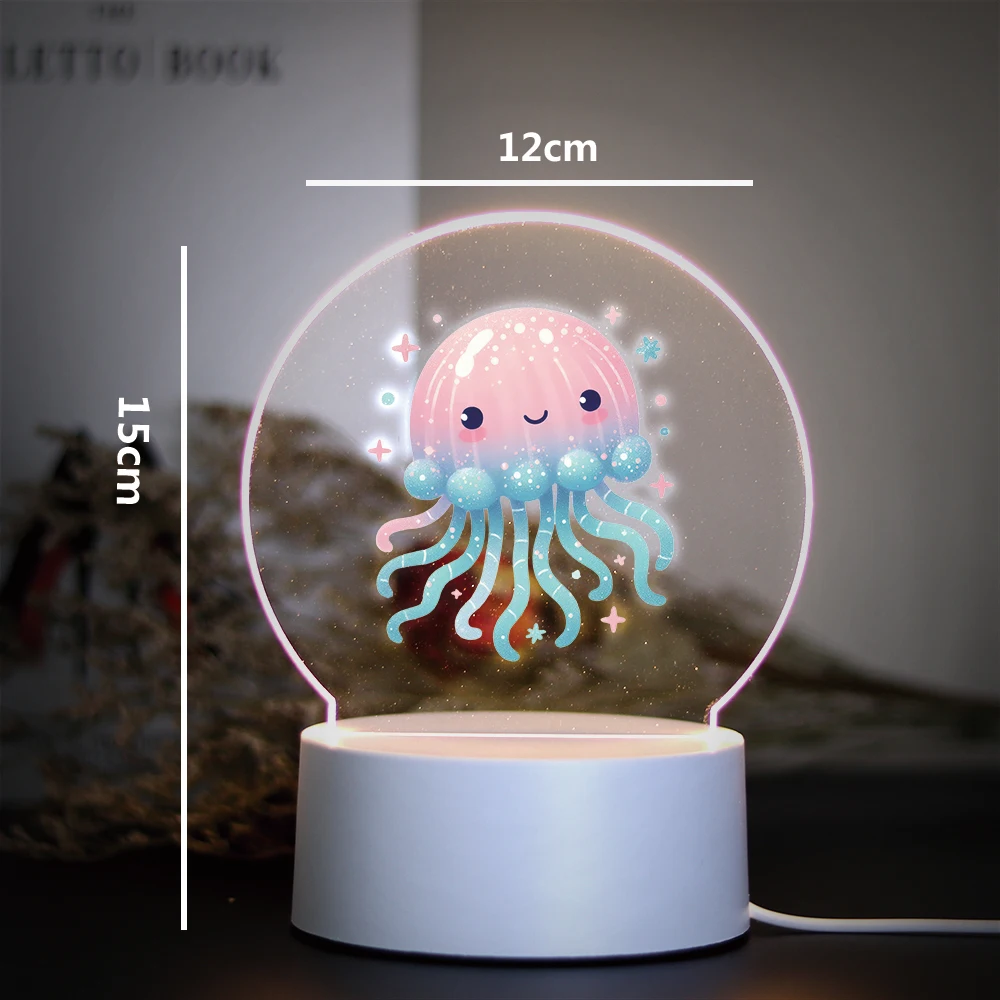 mermaid Children Bedroom Decor 3D Lamp For Home Room Decoration Nightlight 3D Led Night Light