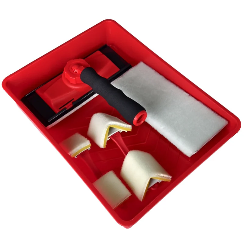 9-inch rotating handle raw board brush set, matched with paint trays, edge brushes and refills, configurable at will