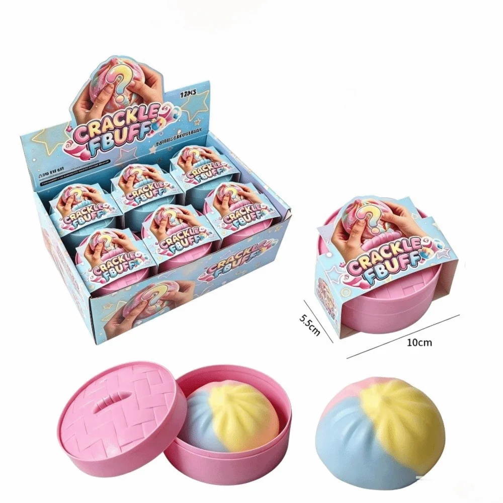 Crunchy Sound Crispy Squeeze Toys Wax Skin Colorful Wax Coating Stress Relief Toys Rainbow Candy Handmade Decompression Toy