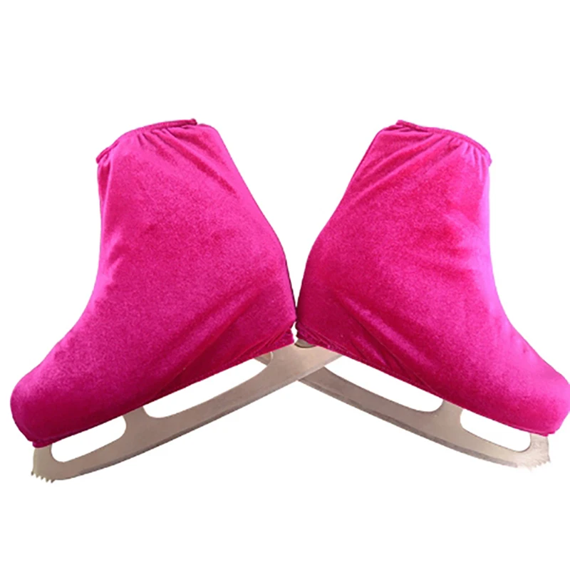 One Pair Ice Skating Figure Skating Shoes Velvet Cover Roller Skate Anti Dirty Flannelette Elastic Anti Grinding For Kids Adult