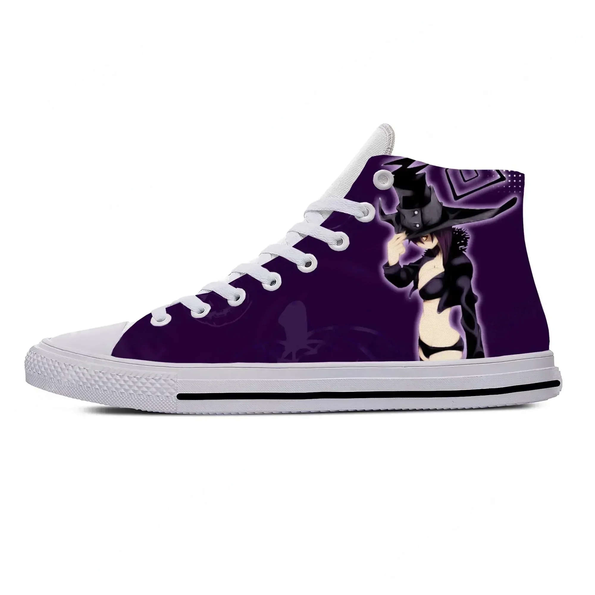 Hot Japanese Anime Manga Cartoon Soul Eater Blair Casual Cloth Shoes High Top Lightweight Breathable 3D Print Men Women Sneakers