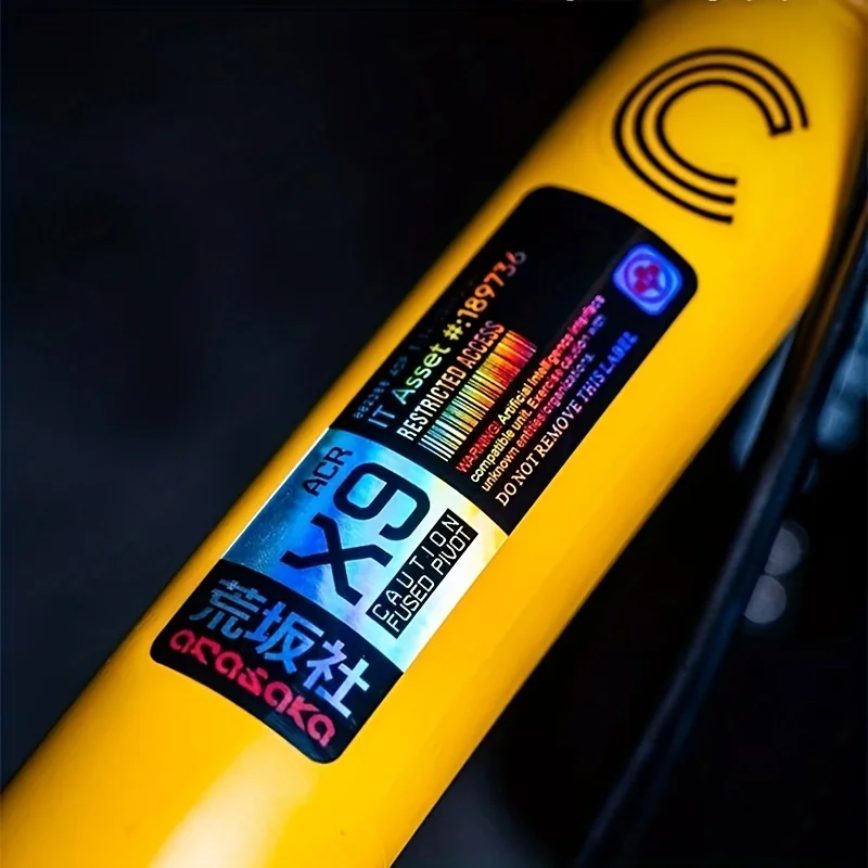 Cyberpunk Tech Pattern Car Sticker Waterproof Vinyl Decal Scratch Resistant for Laptop Helmet Window Decor