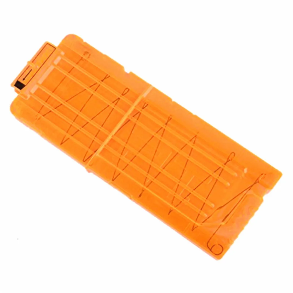 Universal 18 Reload Clip Magazines Gun Bullet Clip Replacement Plastic Magazines Toy Gun Soft Bullet Clip for Nerf