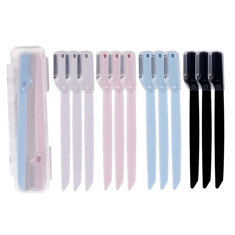 

5/10Pcs Mini Trimmer Safe Blade Shaping Knife Eyebrow Blades Face Hair Removal Scraper Shaver Makeup Tools