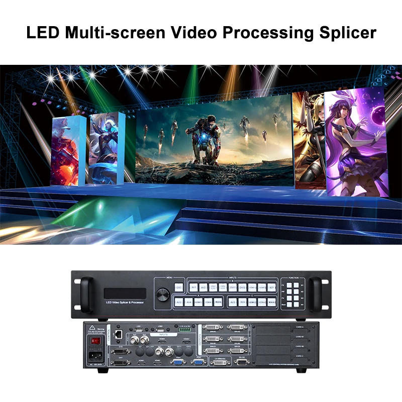 

SC359 LED Video Screen Processor splicer 13 channel input 3 channel splicing Compatible with all sender card support 6 send card