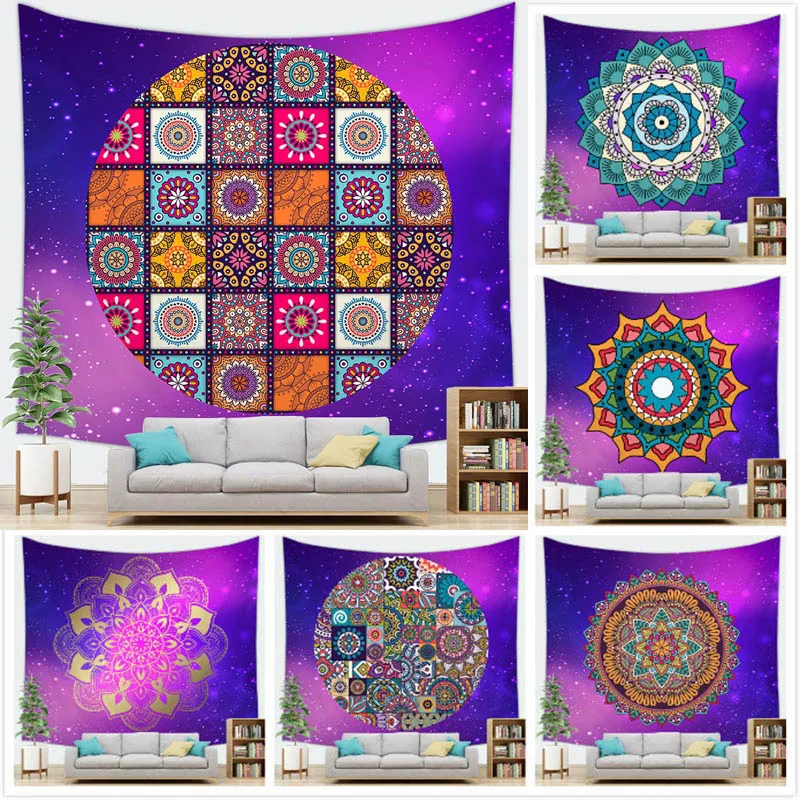 Mandala Totem Tapestry Wall Hanging Mandala Decor Tapestry Wall Hanging Mandala Party Home Decoration Background Wall Decor