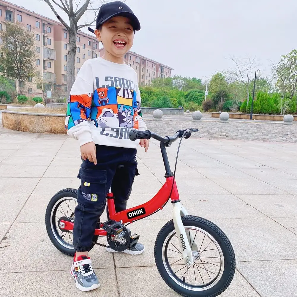 Balance Bike 2 in 1 for Kids 2 3 4 5 6 7 Years Old,Balance to Pedals Bike,12 inch Kids Bike,with Pedal kit,Training Wheels