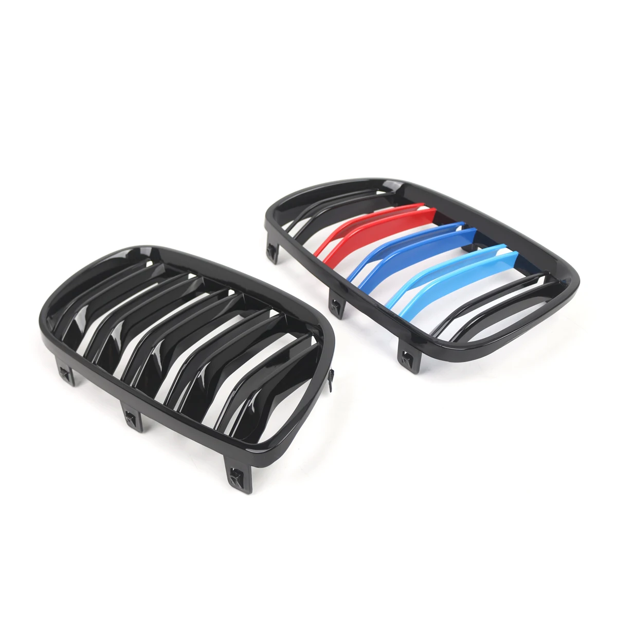

For BMW X3 E83 2007 2008 2009 2010 Front Bumper Grille Front Bumper Kidney Grille Grill Mesh Double Line 51113420087
